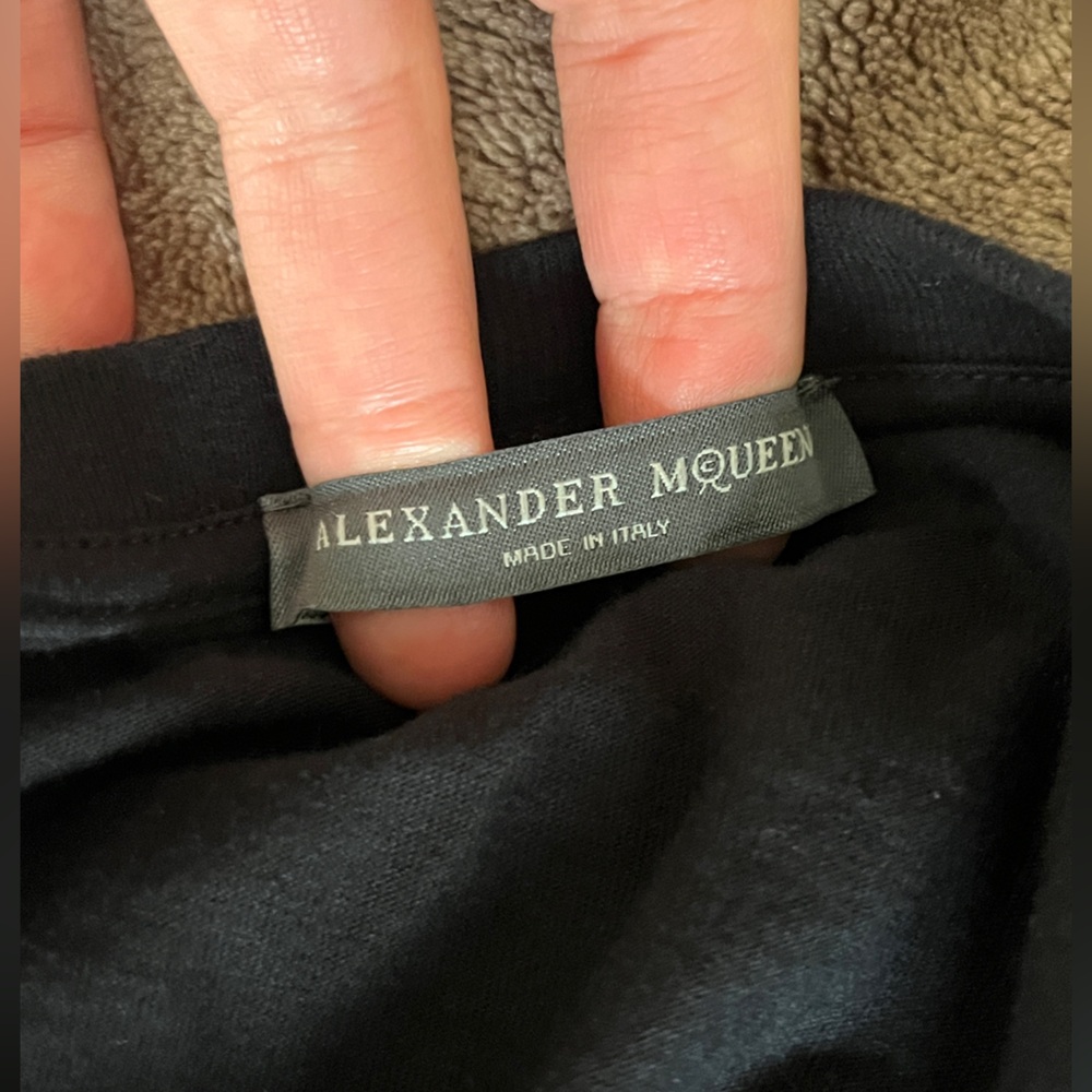 Alexander McQueen graphic crew neck T-Shirt size S or 4 - Picture 6 of 11